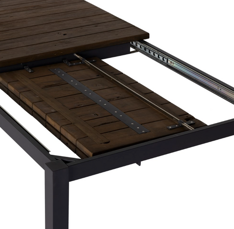 Falston Outdoor Extension Dining Table - Matte Charcoal