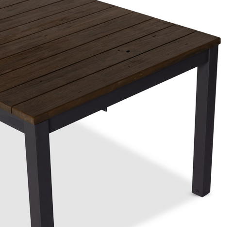 Falston Outdoor Extension Dining Table - Matte Charcoal