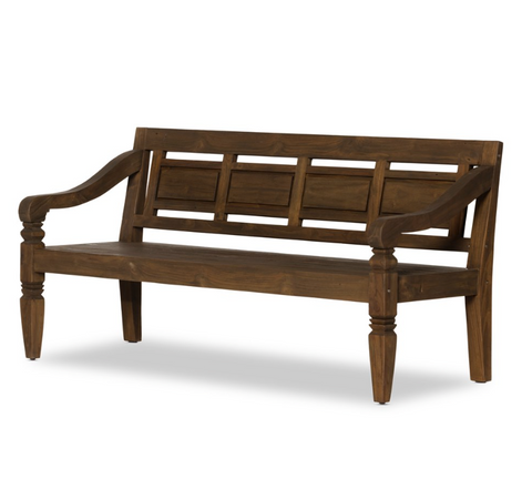 Foles Outdoor Bench - Heritage Brown
