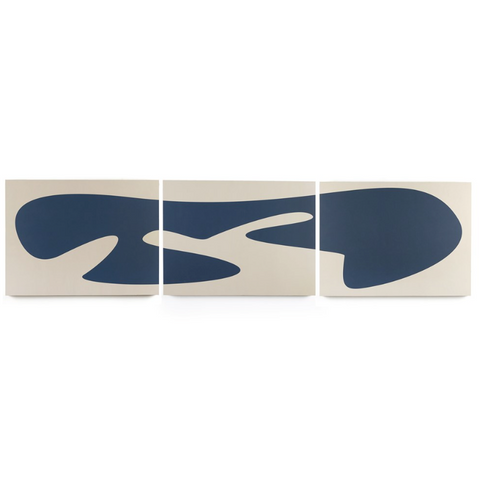 Organic Curves III Triptych by FH Art Studio