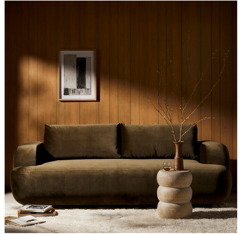 Benito Sofa-90" - Surrey Olive