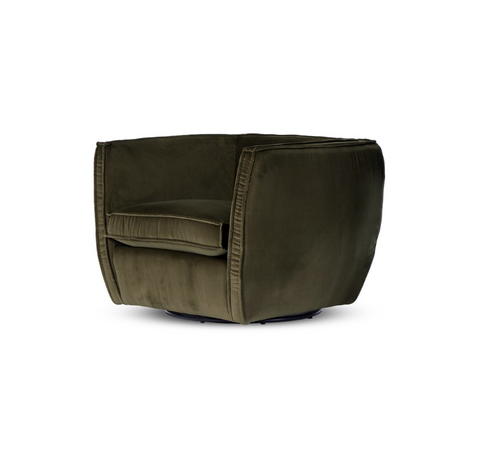 Rashi Swivel Chair - Surrey Olive