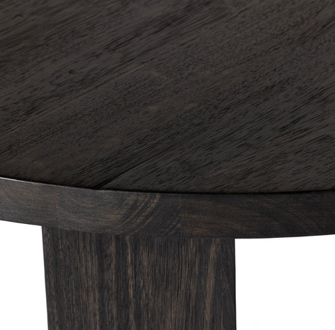 Mesa Large Round Coffee Table-Ebony Parawood
