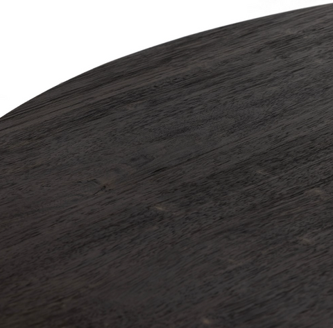 Mesa Large Round Coffee Table-Ebony Parawood
