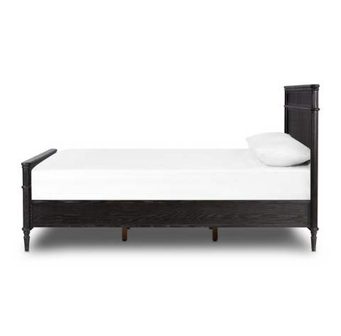Toulouse Bed - Distressed Black