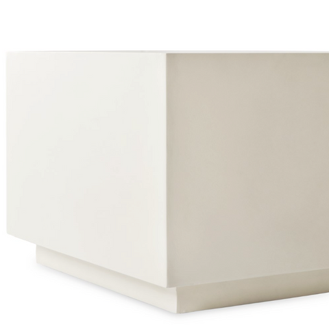 Parish Concrete Cube-White Concrete