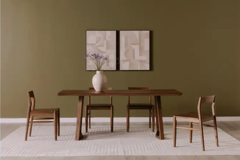 Silas Dining Table Walnut Brown