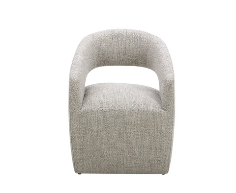 Barrow Rolling Dining Chair Grey Storm