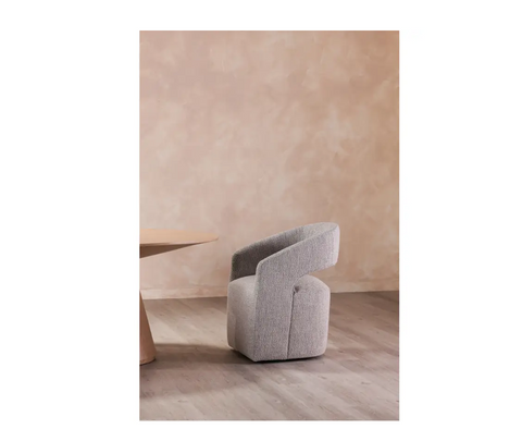Barrow Rolling Dining Chair Grey Storm