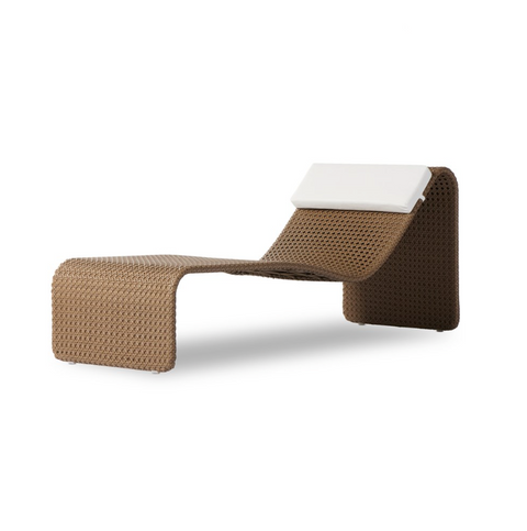 Paige Outdoor Woven Chaise-Natural Woven