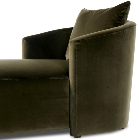 Farrah Chaise Lounge - Surrey Olive