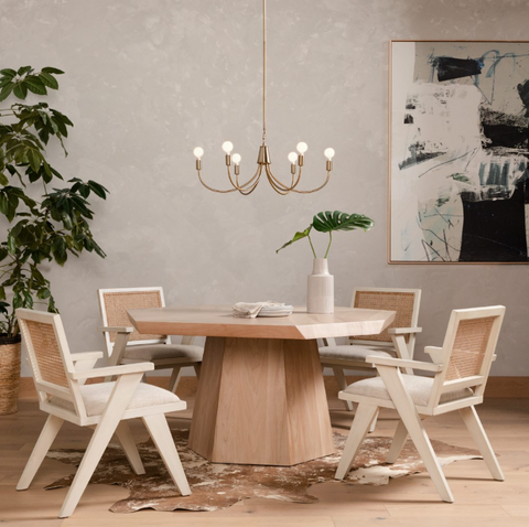 Flora Dining Chair- Distressed Cream