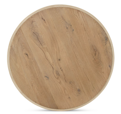 Crosby Round Coffee Table - Light Cream