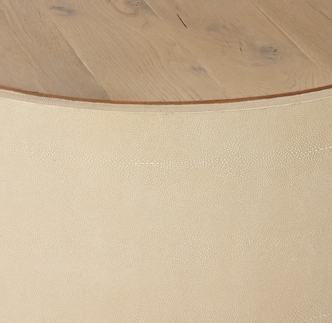 Crosby Round Coffee Table - Light Cream