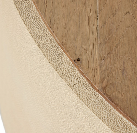 Crosby Round Coffee Table - Light Cream