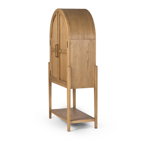 Tolle Bar Cabinet-Drifted Oak Solid