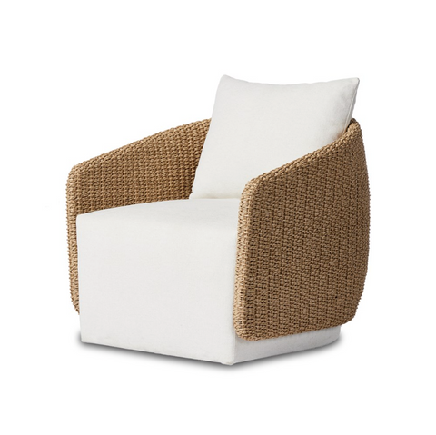 Maven Outdoor Swivel Chair - Faux Hyacinth