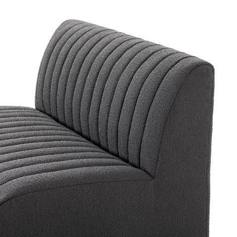 Augustine Dining Chair & A Half - Fiqa Boucle Charcoal