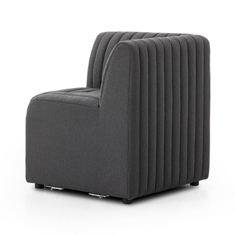 Augustine Corner Dining Chair - Fiqa Boucle Charcoal