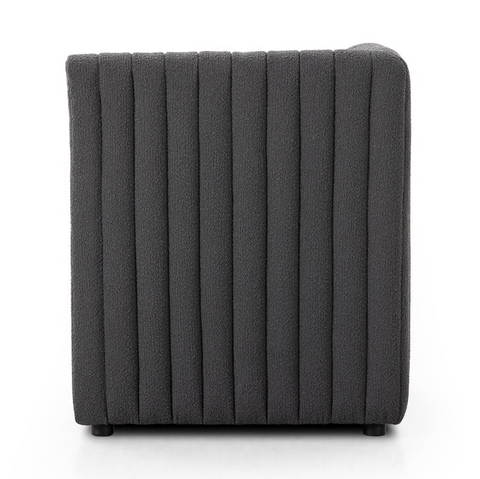 Augustine Corner Dining Chair - Fiqa Boucle Charcoal