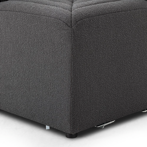 Augustine Corner Dining Chair - Fiqa Boucle Charcoal
