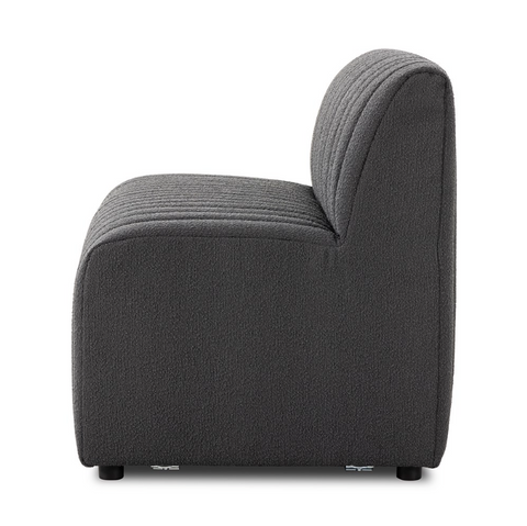 Augustine Dining Bench 49" - Fiqa Boucle Charcoal