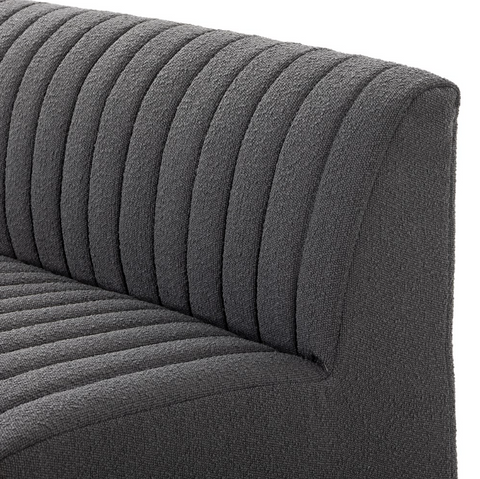 Augustine Dining Bench 49" - Fiqa Boucle Charcoal