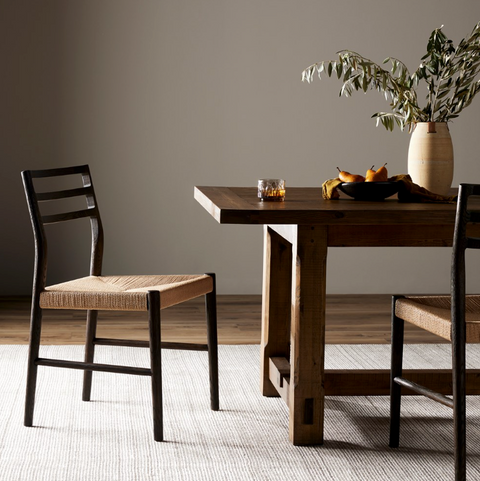 Glenmore Woven Dining Chair - Light Carbon