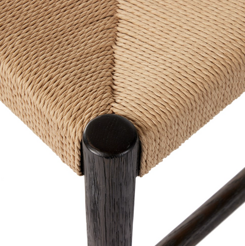 Glenmore Woven Dining Chair - Light Carbon