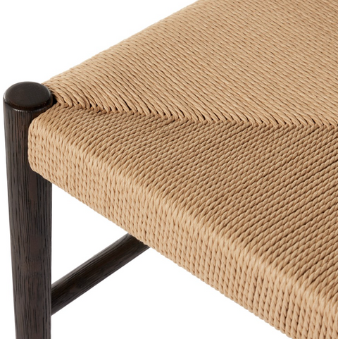 Glenmore Woven Dining Chair - Light Carbon