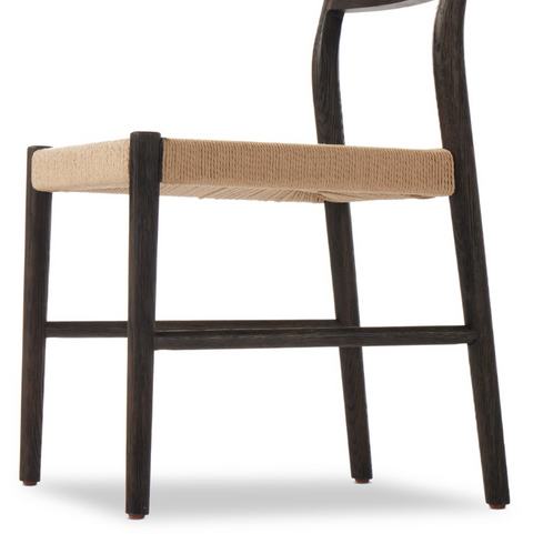 Glenmore Woven Dining Chair - Light Carbon