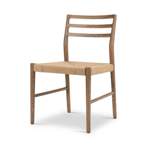 Glenmore Woven Dining Chair - Smoked Oak