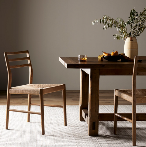 Glenmore Woven Dining Chair - Smoked Oak