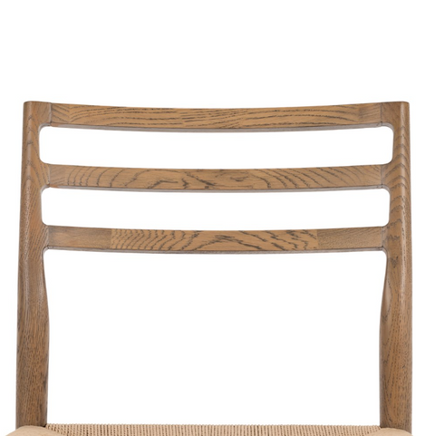 Glenmore Woven Dining Chair - Smoked Oak