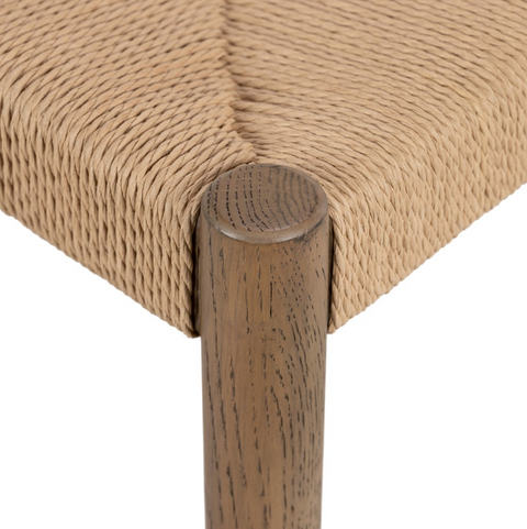 Glenmore Woven Dining Chair - Smoked Oak