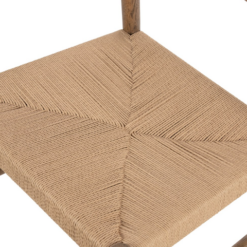 Glenmore Woven Dining Chair - Smoked Oak