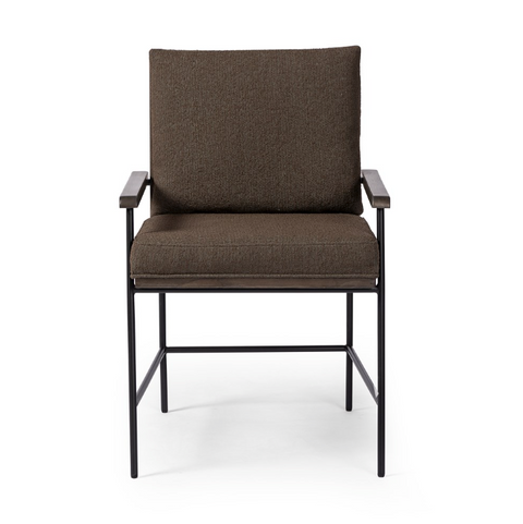 Crete Dining Arm Chair- Fiqa Boucle Cocoa
