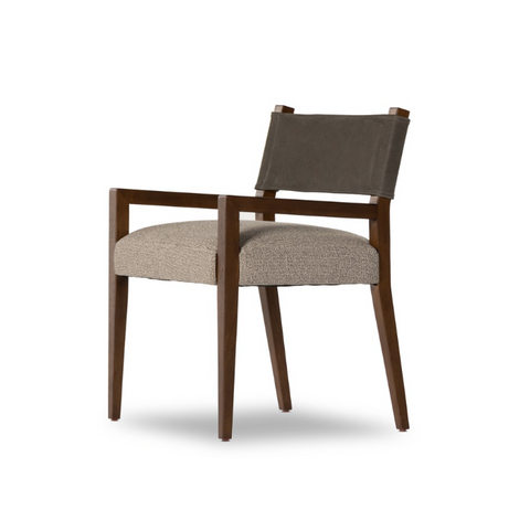 Ferris Dining Arm Chair - Nubuck Charcoal