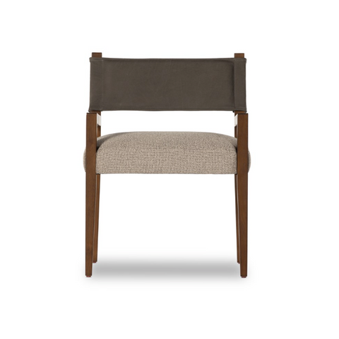 Ferris Dining Arm Chair - Nubuck Charcoal