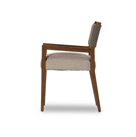 Ferris Dining Arm Chair - Nubuck Charcoal