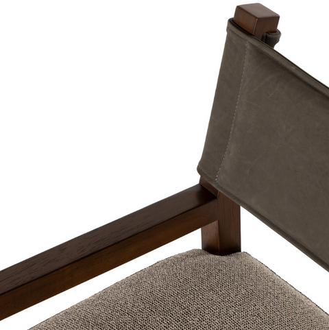 Ferris Dining Arm Chair - Nubuck Charcoal