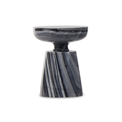 Rowe End Table - Ebony Marble