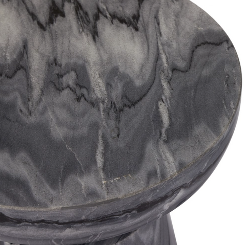 Rowe End Table - Ebony Marble