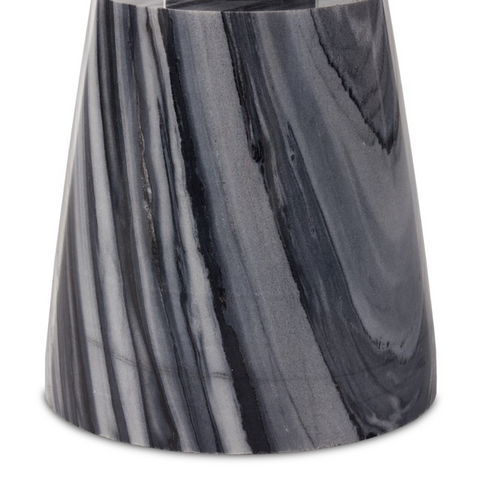 Rowe End Table - Ebony Marble