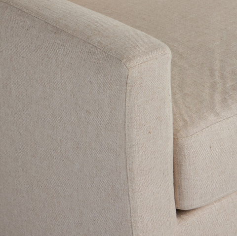 Hampton 2Pc RAF Slipcover Sectional Sofa - Evere Oatmeal