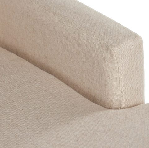 Hampton 2Pc RAF Slipcover Sectional Sofa - Evere Oatmeal