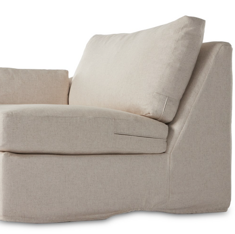 Delray Slipcover LAF Piece - Evere Oatmeal