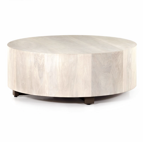 Hudson Round Coffee Table - Ashen Walnut