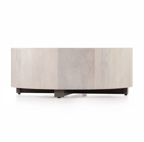 Hudson Round Coffee Table - Ashen Walnut