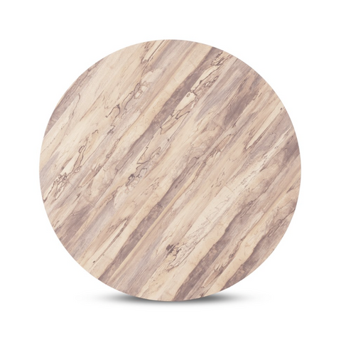 Hudson Large Round Coffee Table - Ashen Walnut